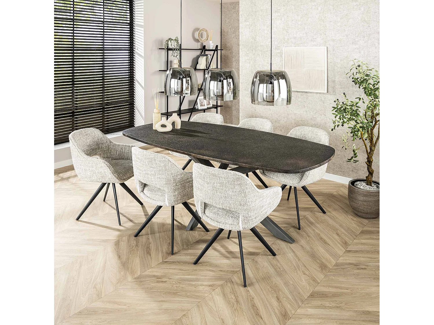 Armstoel Spring Draaibaar - Eagle Gebroken Wit - Set van 2