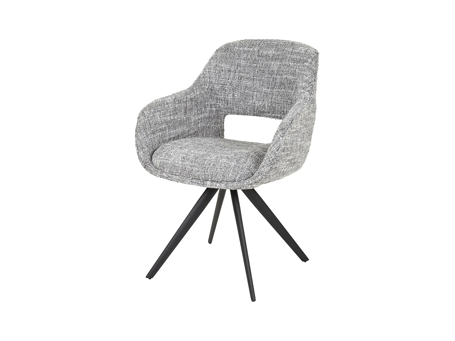 Fauteuil pivotant à ressorts - Eagle Steel Grey - Lot de 2