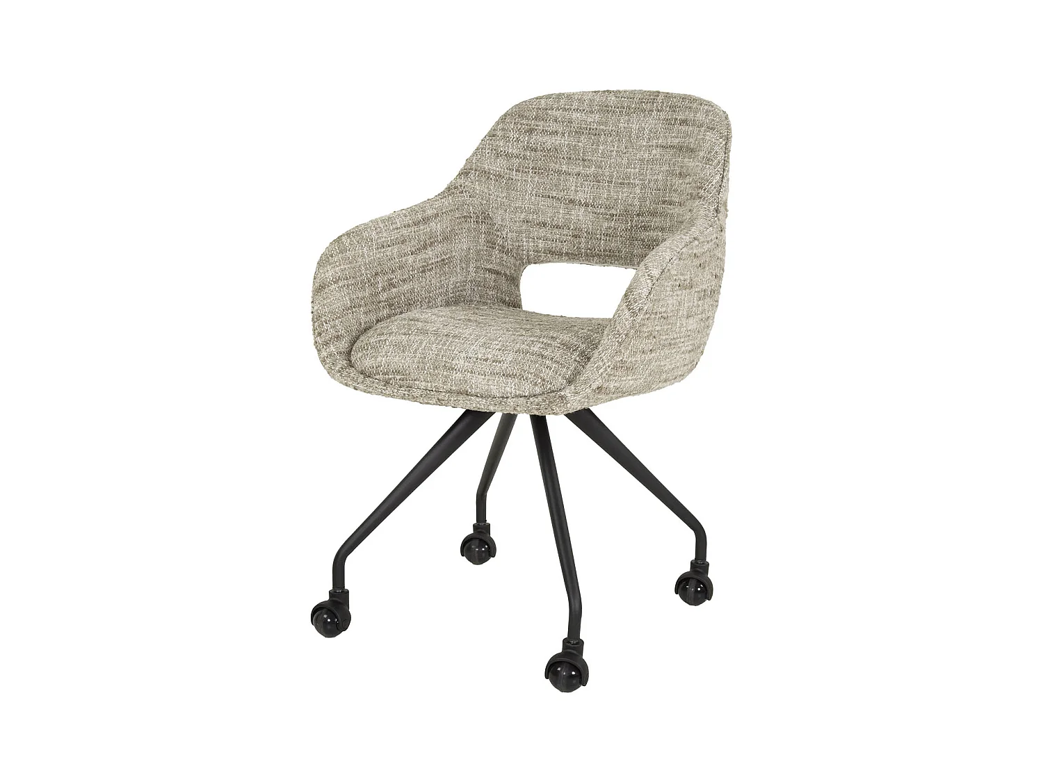 Fauteuil à roulettes à ressort - Couleur Sable Aigle - Lot de 2
