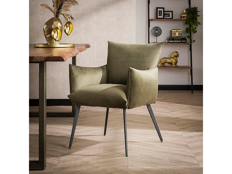 Esszimmersessel Lobby - Grüner Velours
