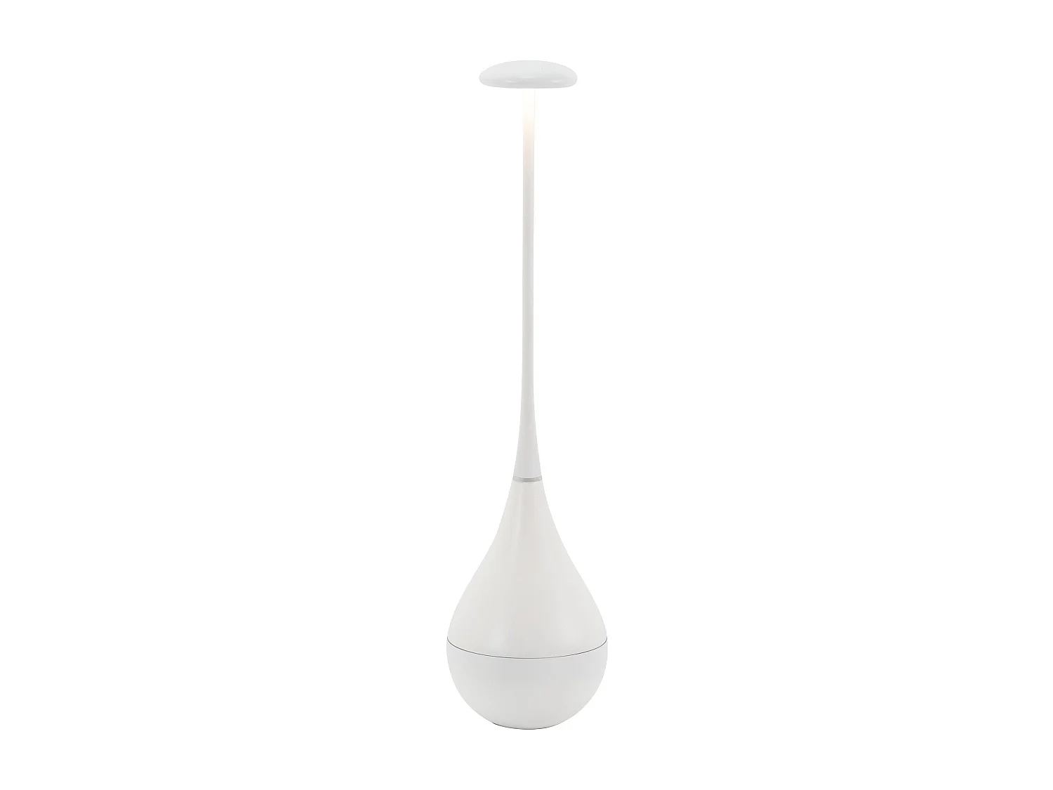 Zafferano Dondolina - Wiederaufladbare LED-Tischleuchte IP65, kabellos, Touch-Dimmer - italienisches Design, Farbe Weiß