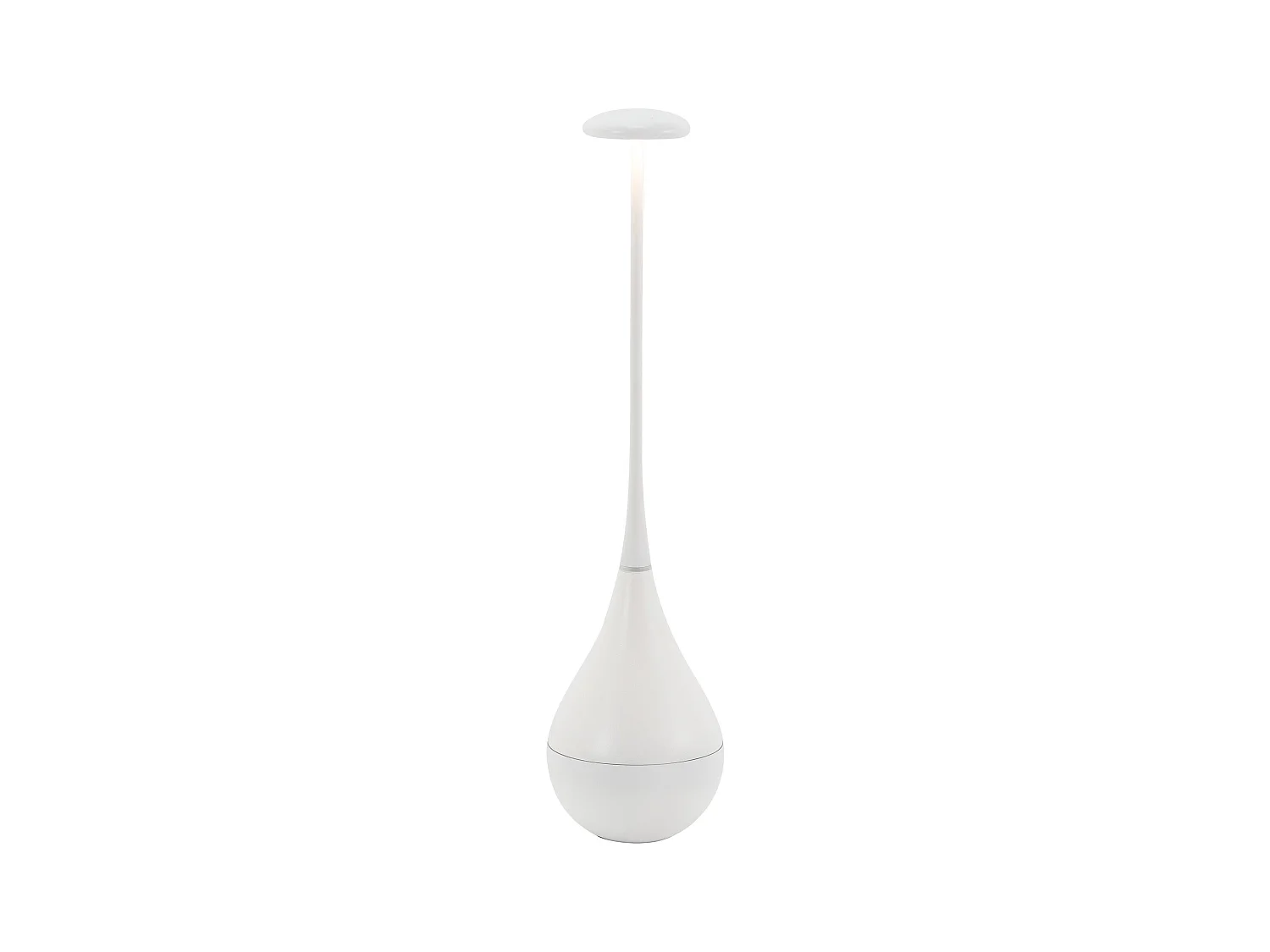 Zafferano Dondolina - Lampe de table LED rechargeable IP65, sans fil, variateur tactile - Design italien, couleur blanche