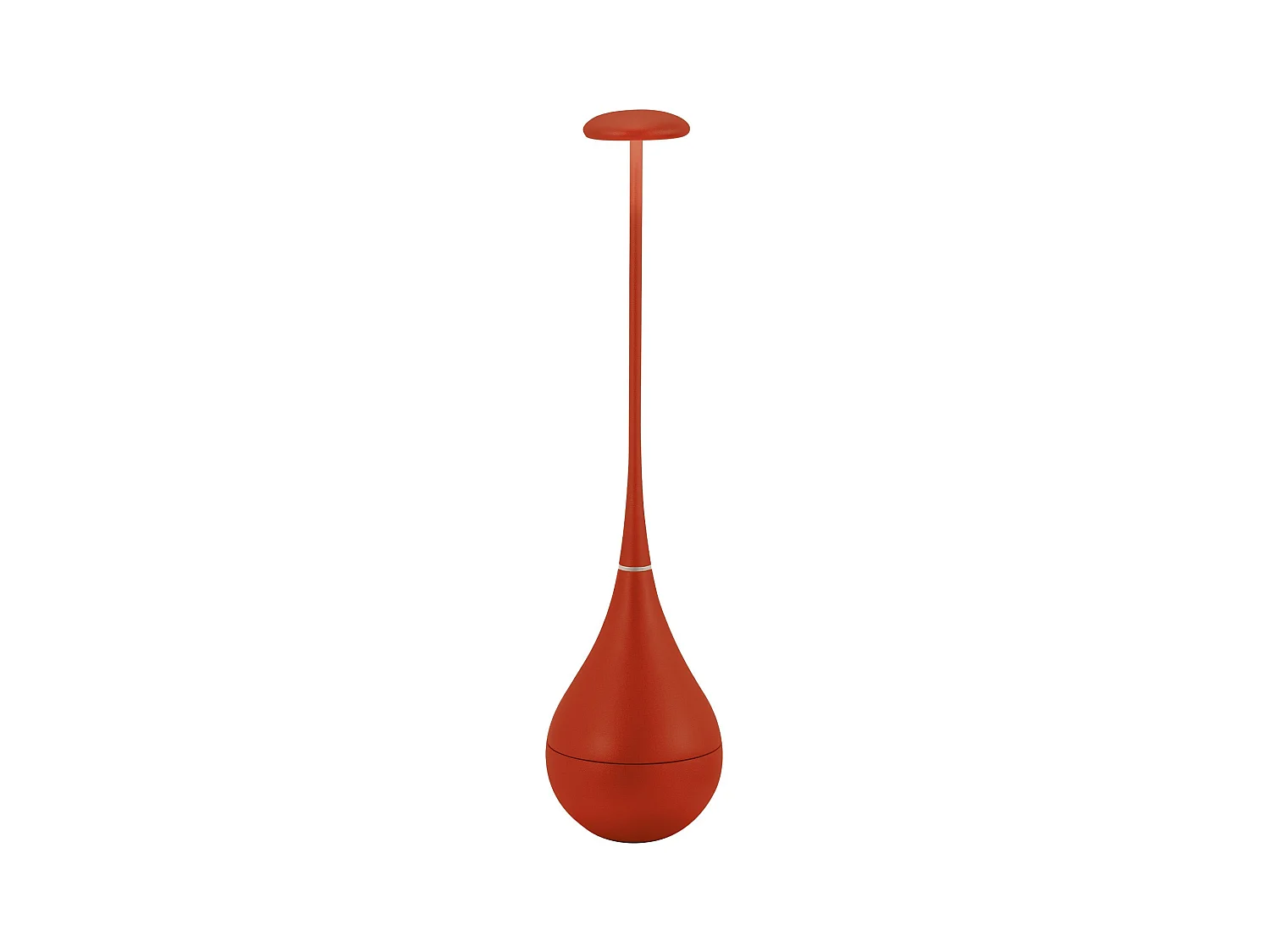 Zafferano Dondolina - Lampe de table LED rechargeable IP65, sans fil, variateur tactile - Design italien, couleur rouge