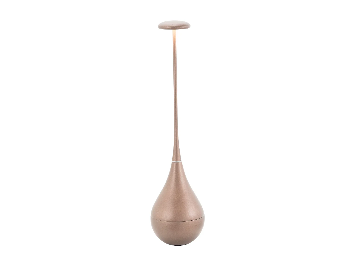 Zafferano Dondolina - Wiederaufladbare IP65-LED-Tischlampe, kabellos, Touch-Dimmer - italienisches Design, Farbe Bronze