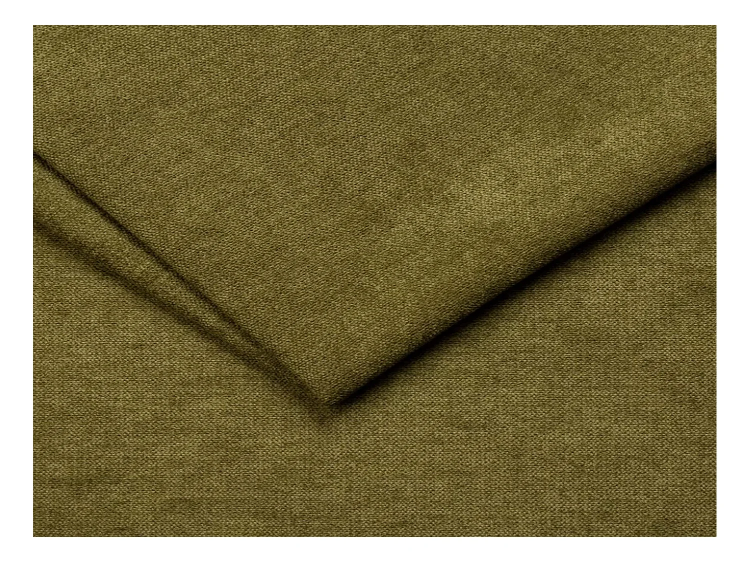 Canapé d'angle NOTTI convertible - Tétières mobiles - Coffre de rangement - Tissu lisse vert - Angle réversible