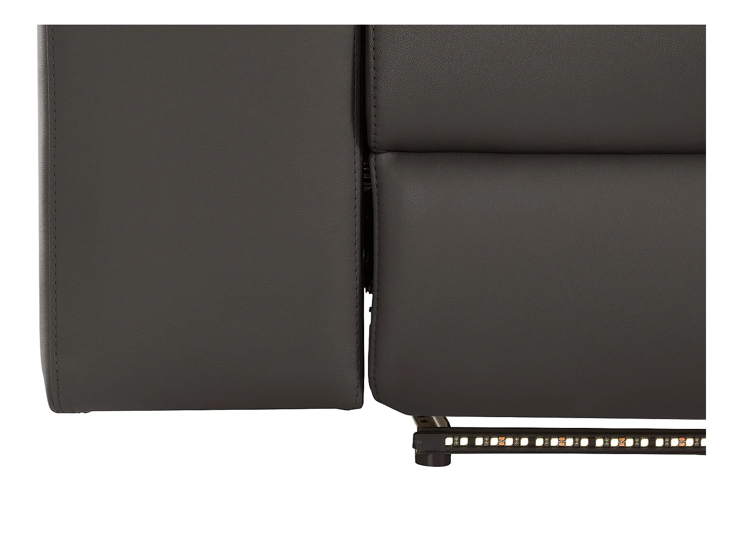 Rayland | Sofa 3-Sitzer mit manueller Funktion in PU braun