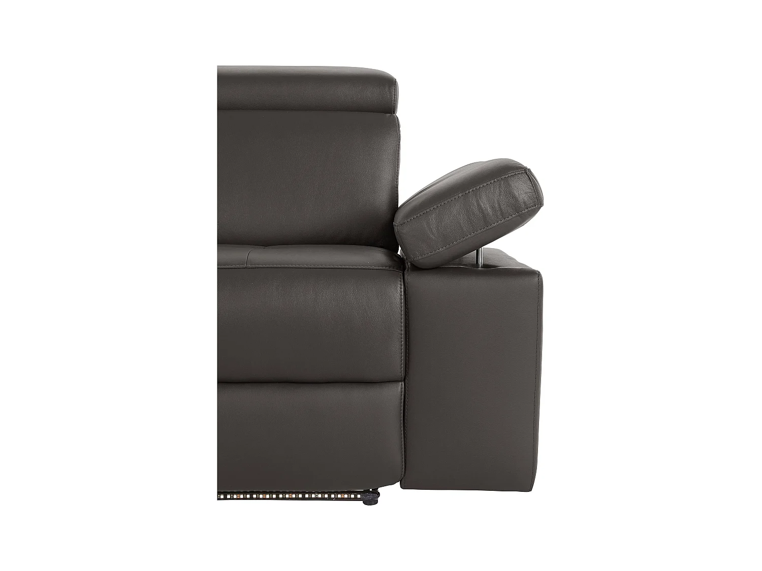 Rayland | Sofa 3-Sitzer mit manueller Funktion in PU braun