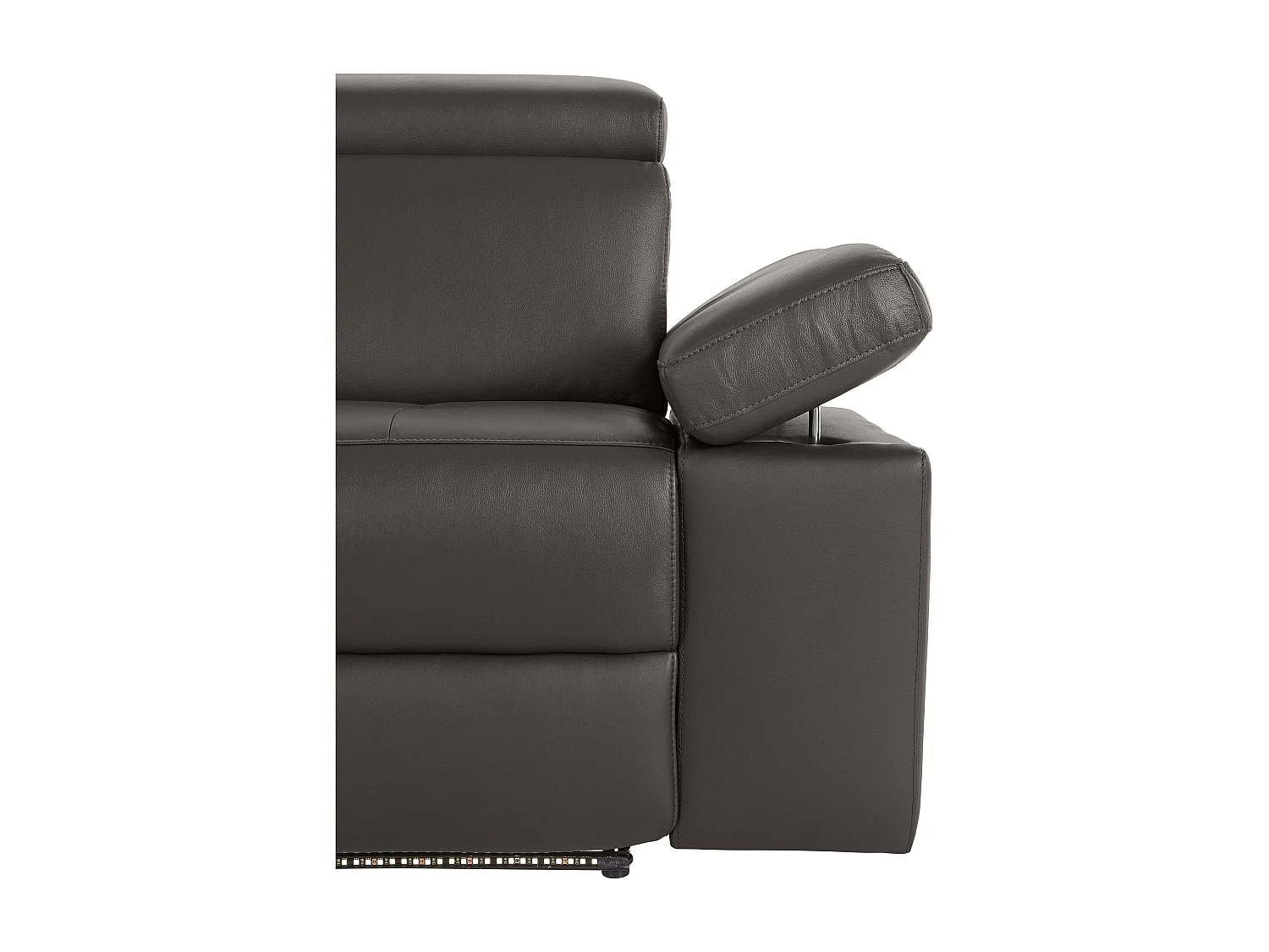 Rayland | Canapé 3 places avec fonction manuelle en PU Marron