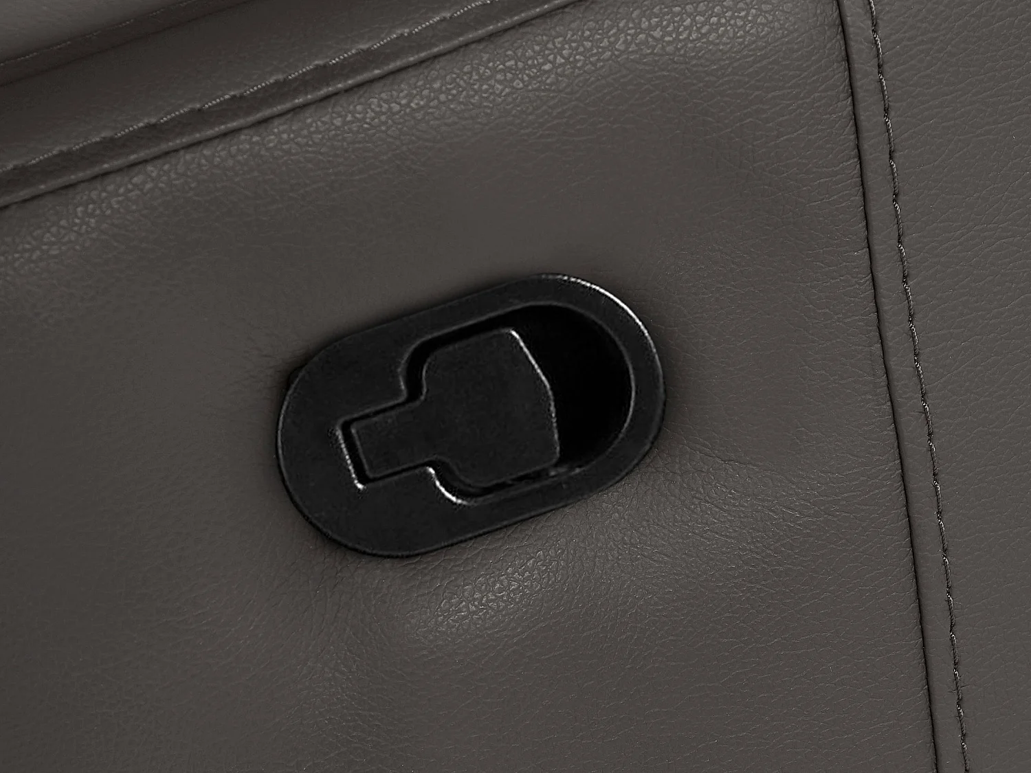 Rayland | Canapé 3 places avec fonction manuelle en PU Marron