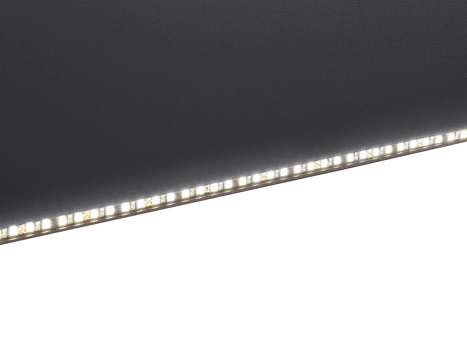 Rayland | Canapé 3 places avec fonction manuelle en PU noir