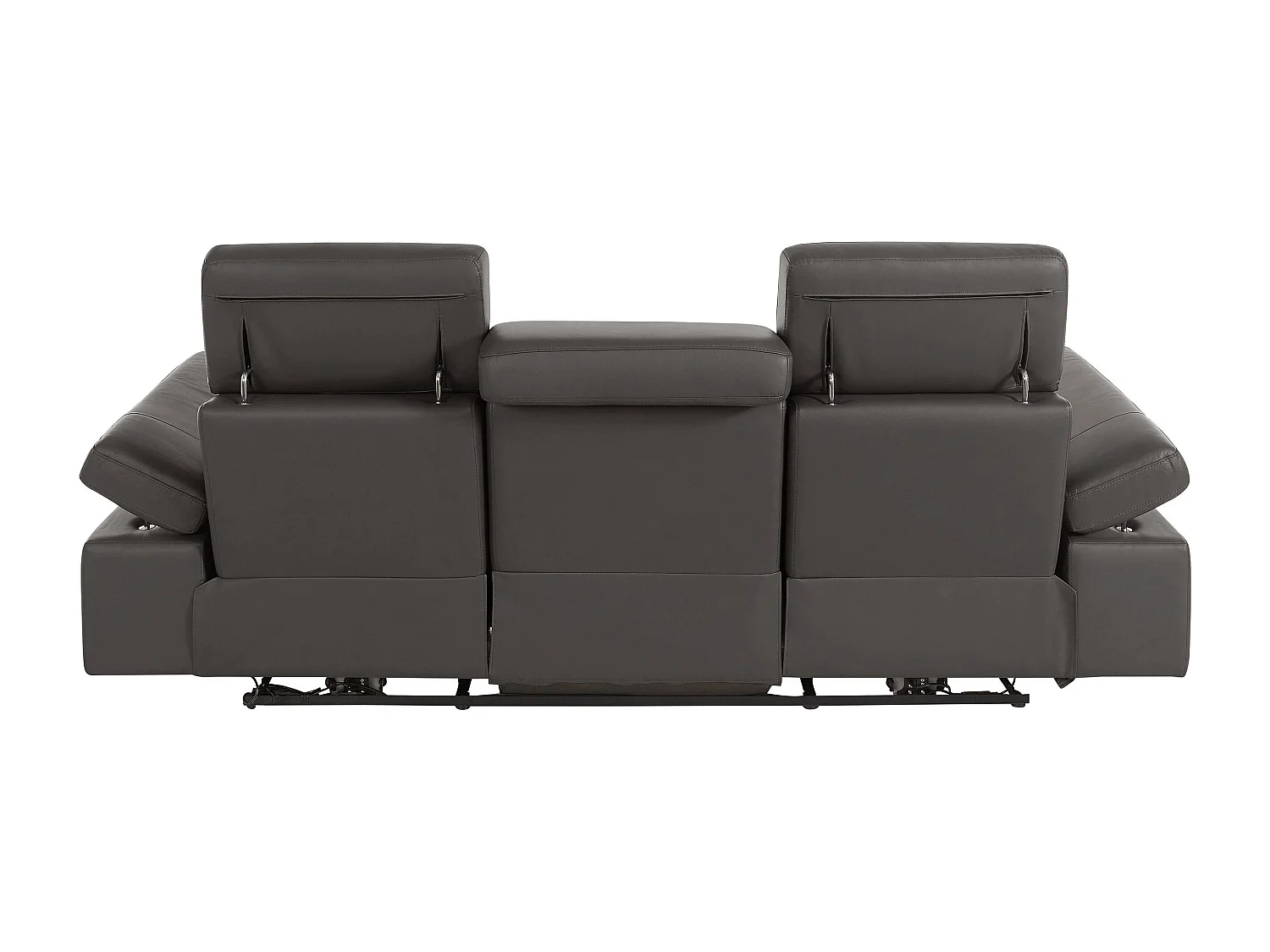 Rayland | Canapé 3 places avec fonction manuelle en PU Marron