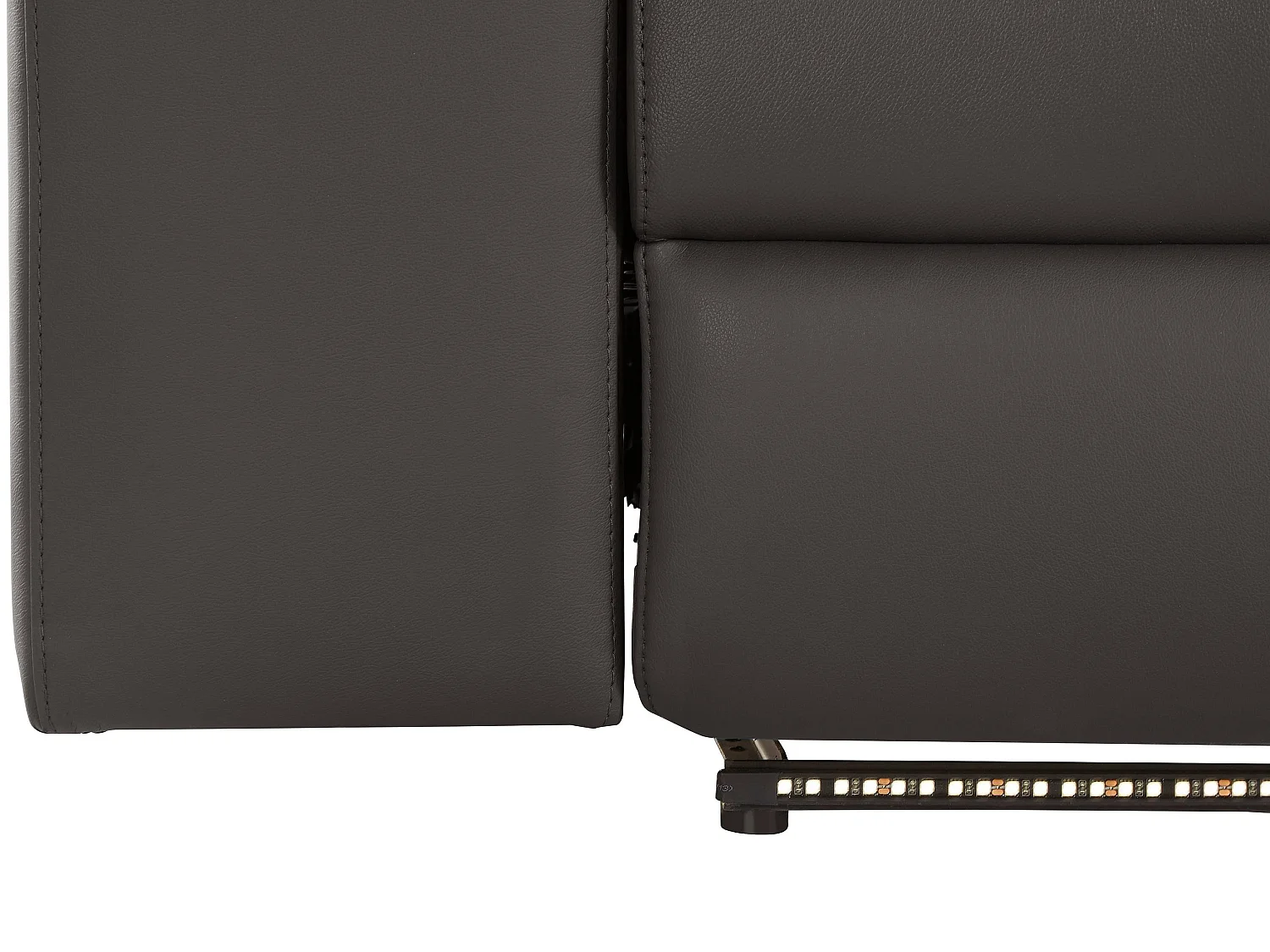 Rayland | Canapé 3 places avec fonction manuelle en PU Marron