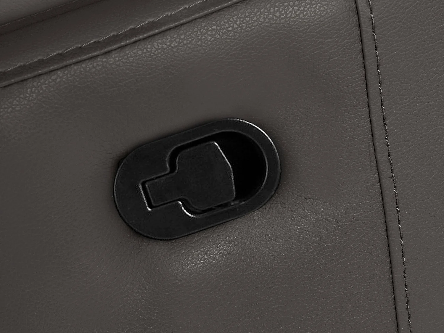 Rayland | Canapé 3 places avec fonction manuelle en PU Marron