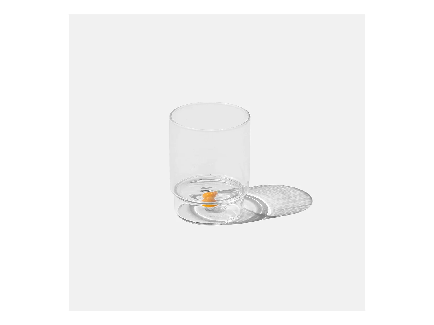 Zafferano Teca Frutta - Lot de 6 verres en verre borosilicate avec poire - Gobelet 35 cl à double fond décoré à la main, facilement lavable