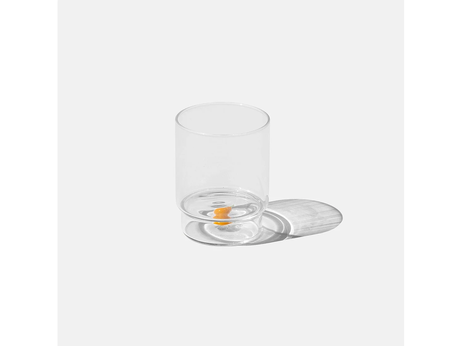 Zafferano Teca Frutta - Lot de 6 verres en verre borosilicate avec poire - Gobelet 35 cl à double fond décoré à la main, facilement lavable