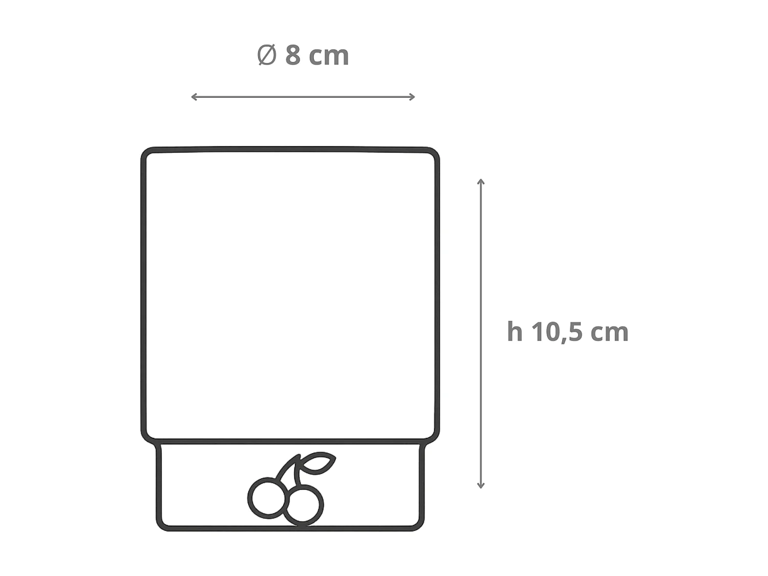 Zafferano Teca Frutta - Juego de 6 Vasos de Vidrio Borosilicato con Limón - Vaso de 35 cl Doble Fondo Decorado a Mano, Fácilmente Lavable