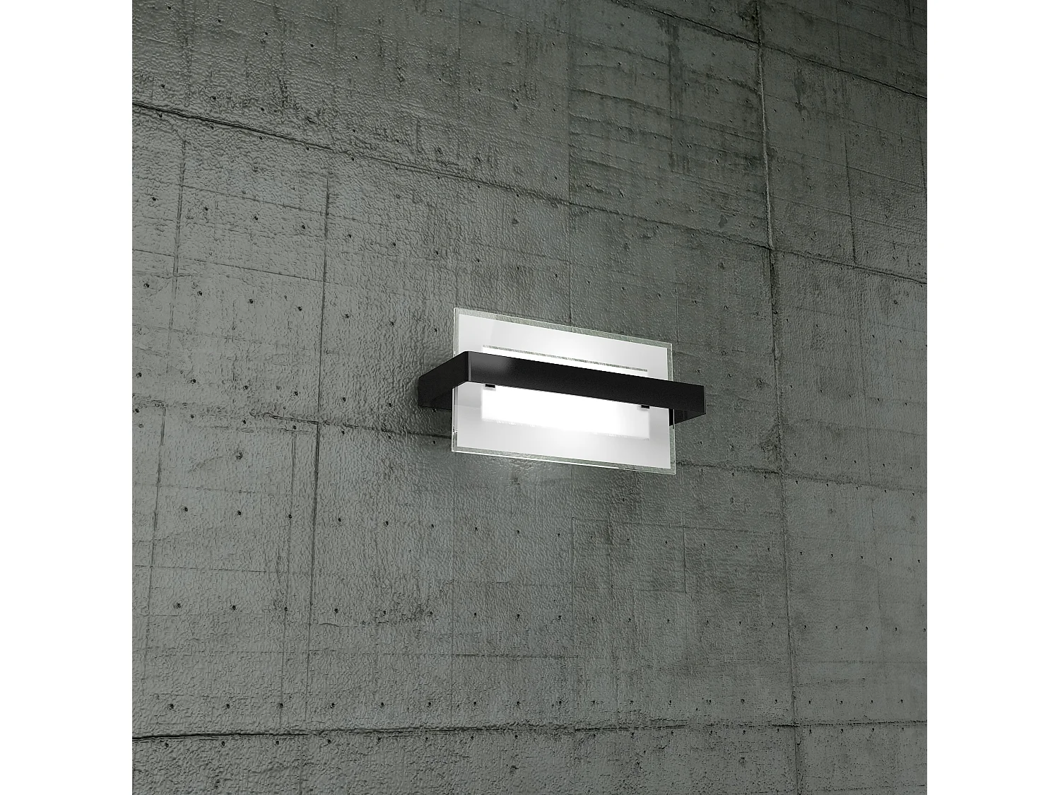 Applique murale Toplight Cross 1 lumière avec douille E27, structure noire et blanche, design moderne 29x12x15cm