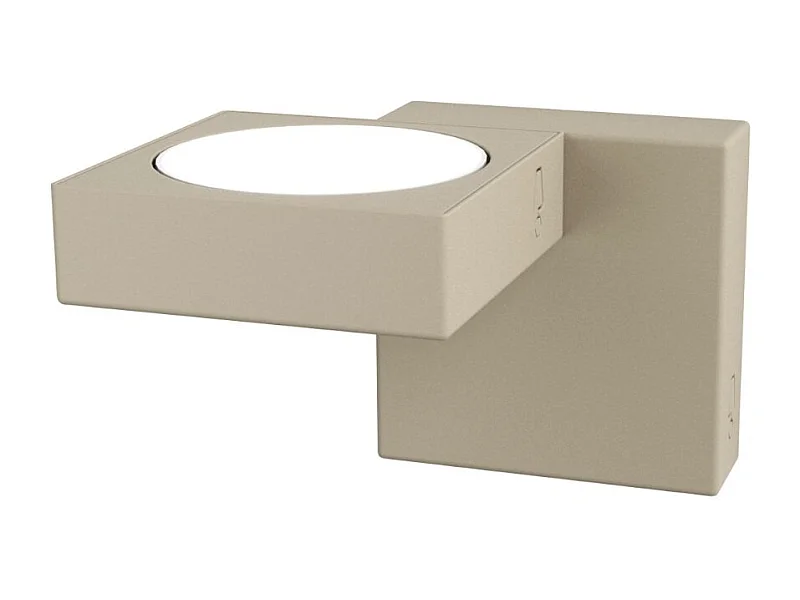 Up moderno holofote de parede 1 luz GX53 encaixe máx. 9W - Estrutura metálica cor areia design moderno