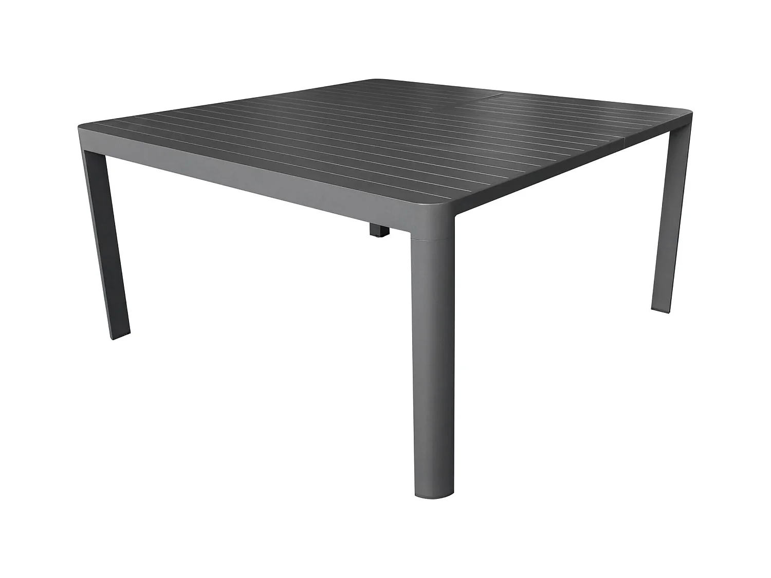 Table de jardin carrée/rectangle 4/8p en full aluminium Gris COMO