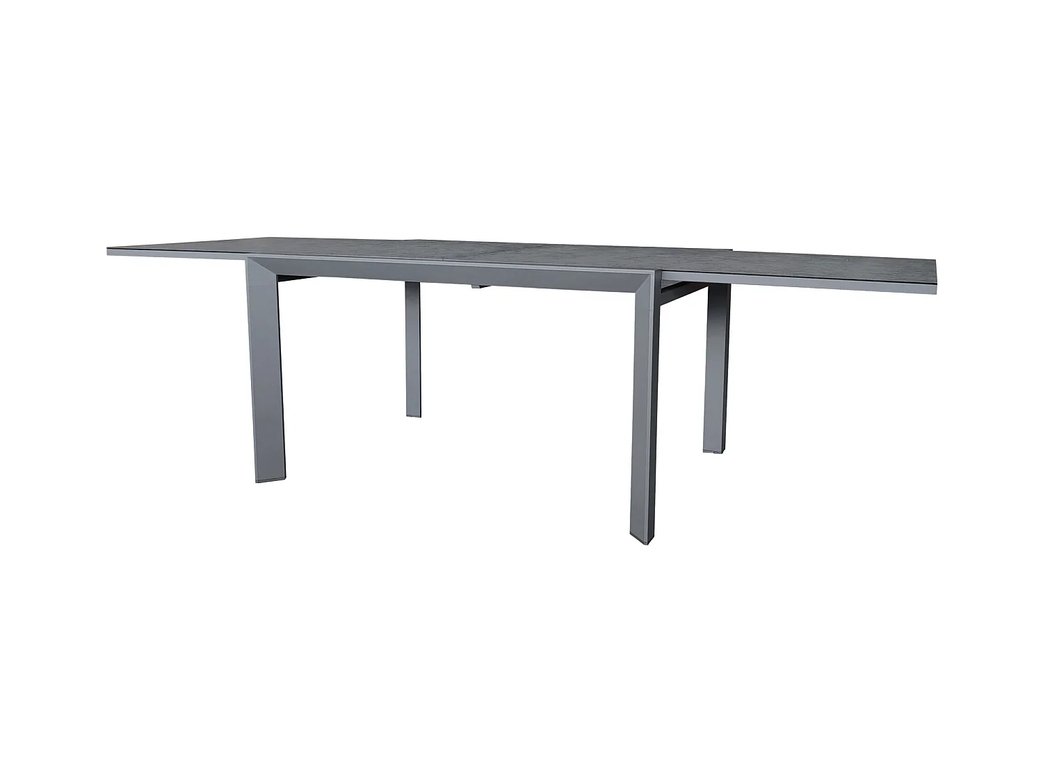 Table de jardin 6/10p en full aluminium Gris MODULO