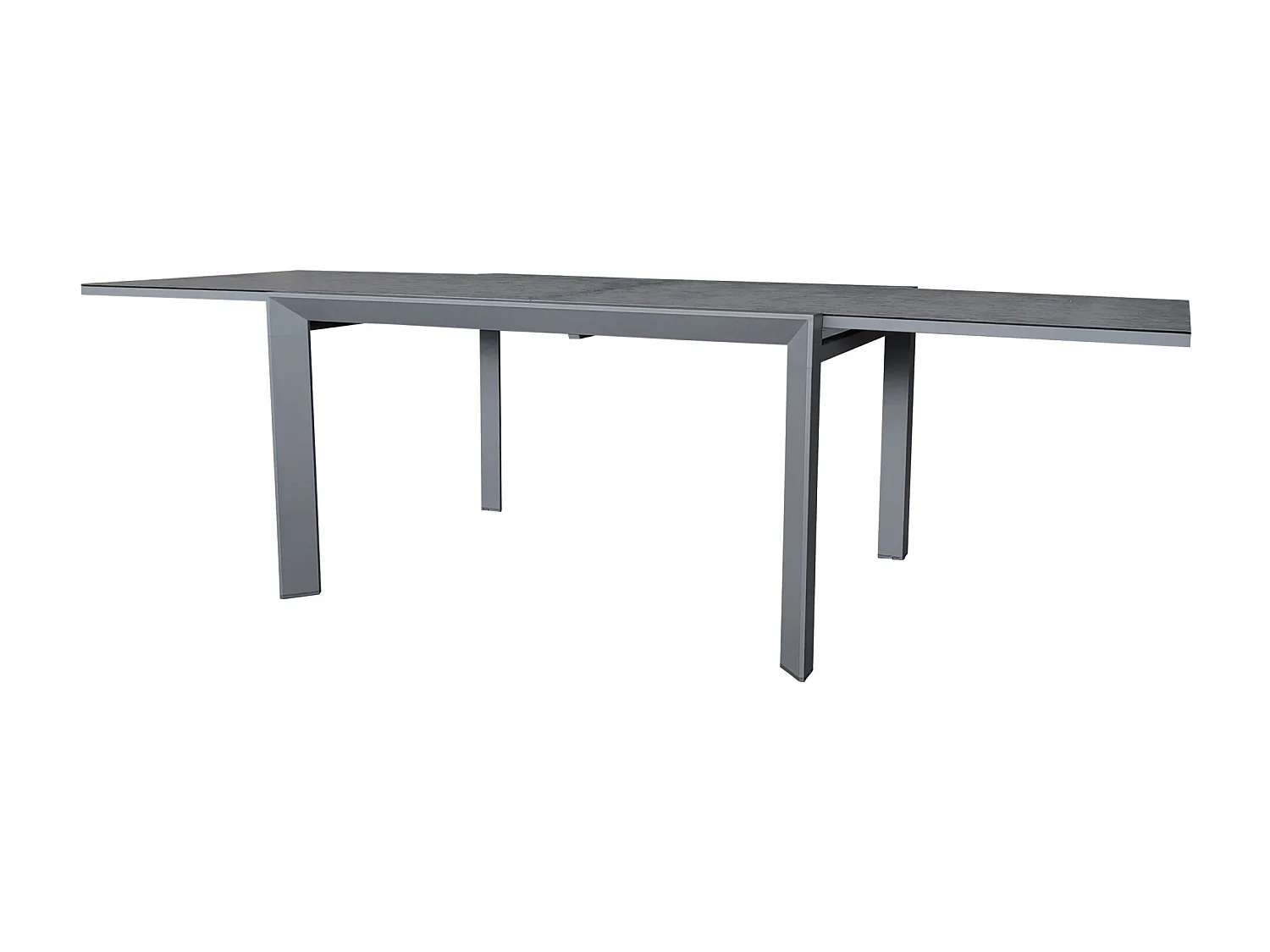 Table de jardin 6/10p en full aluminium Gris MODULO