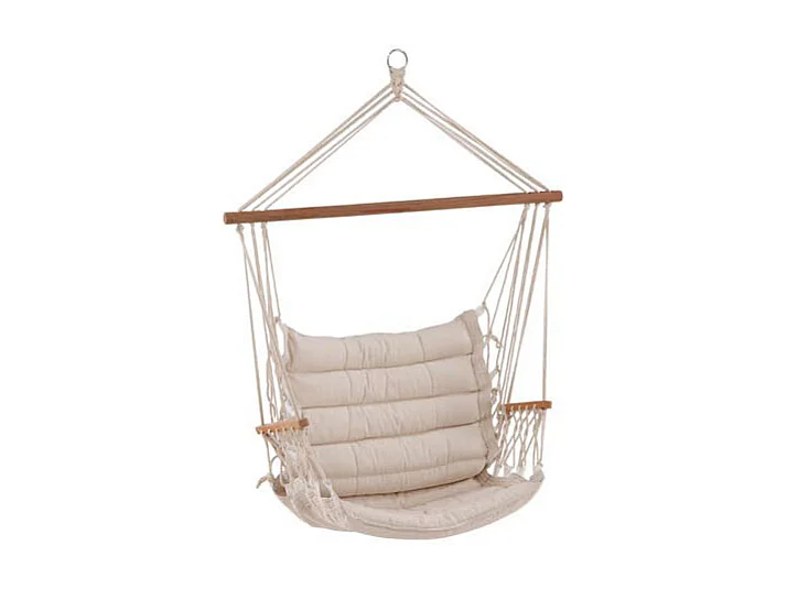 Tapaz hangend tuinstoel wit.