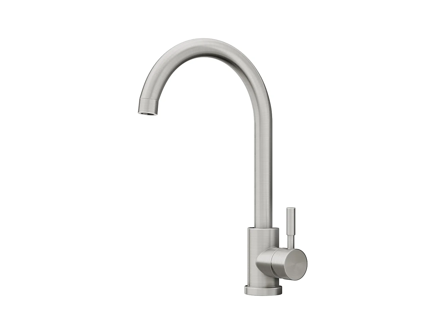 Zestaw zlewozmywak 55 x 45 cm SOELA + bateria ROMILY ze stali nierdzewnej - Szary