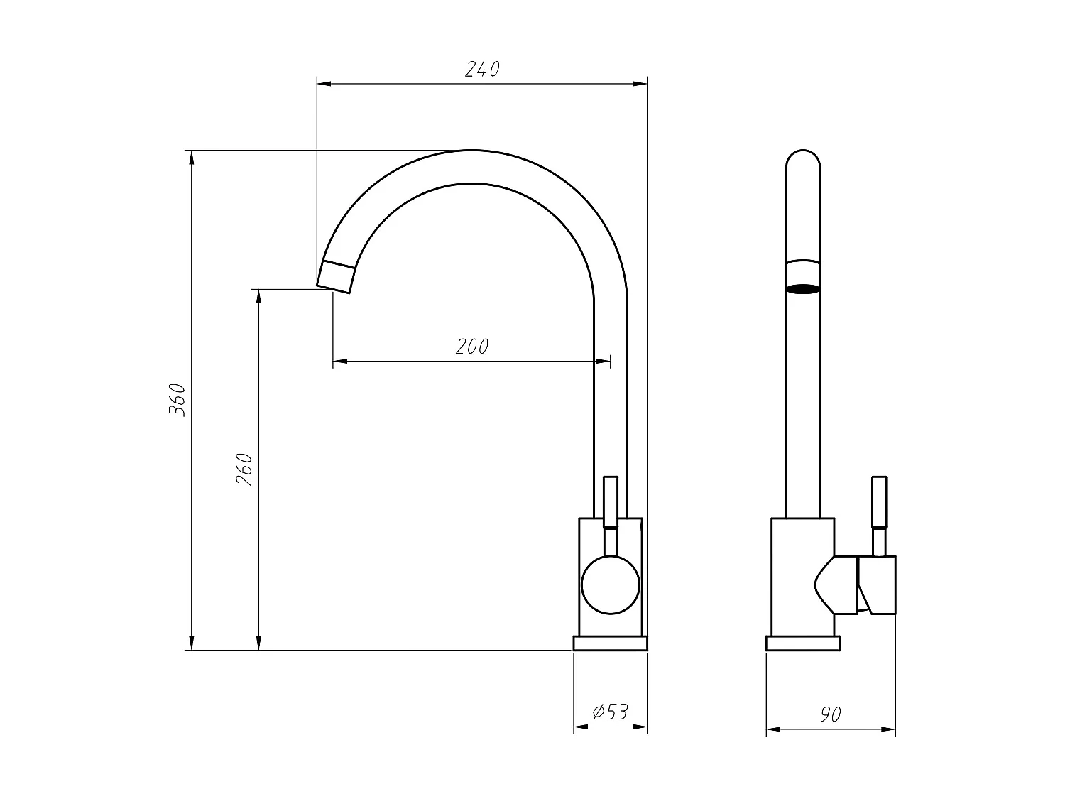 Ensemble évier 55x45 cm SOELA + robinet ROMILY en acier inoxydable - Gris