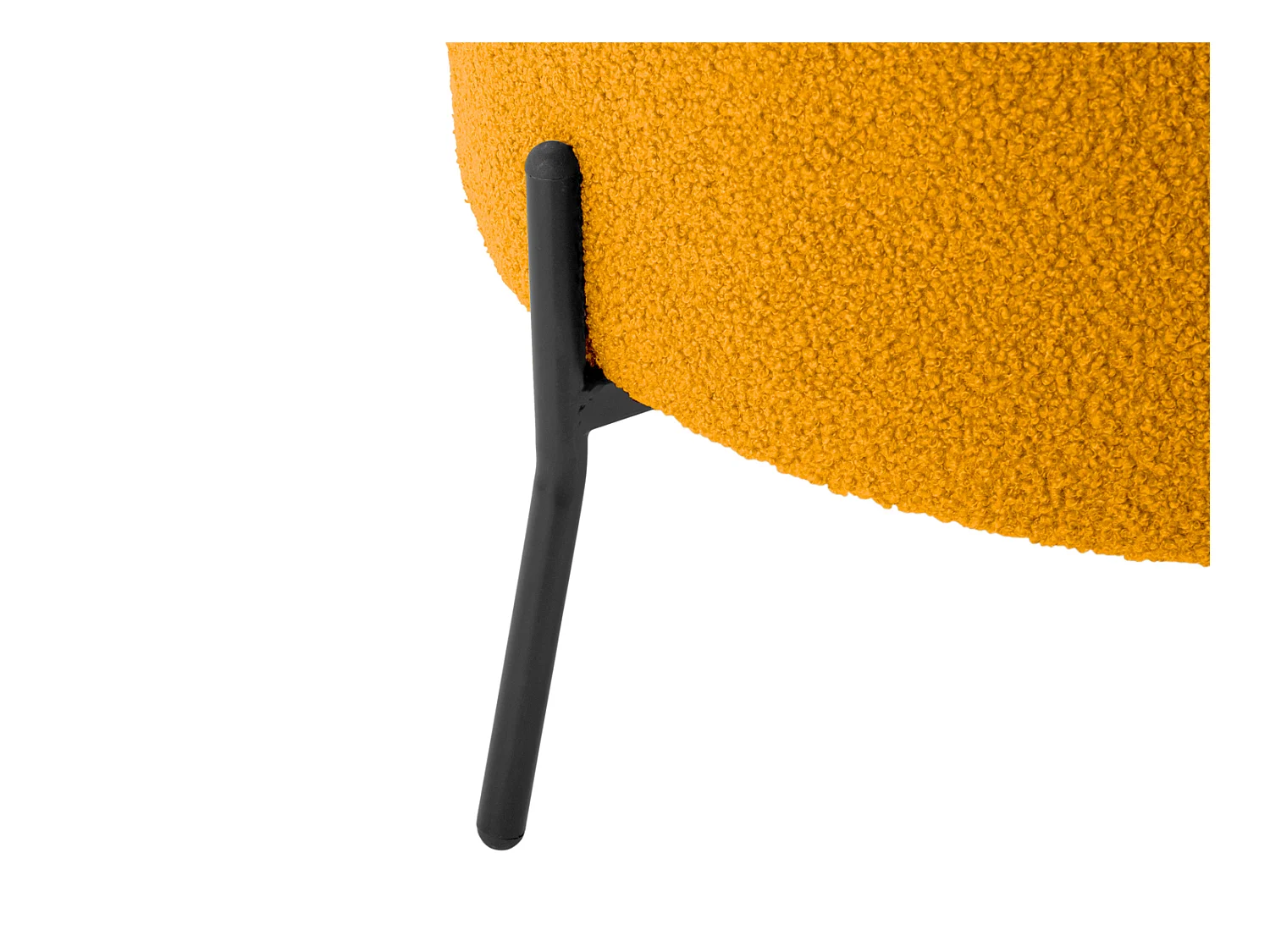 Fauteuil Noble Teddy Curl - Jaune Ocre