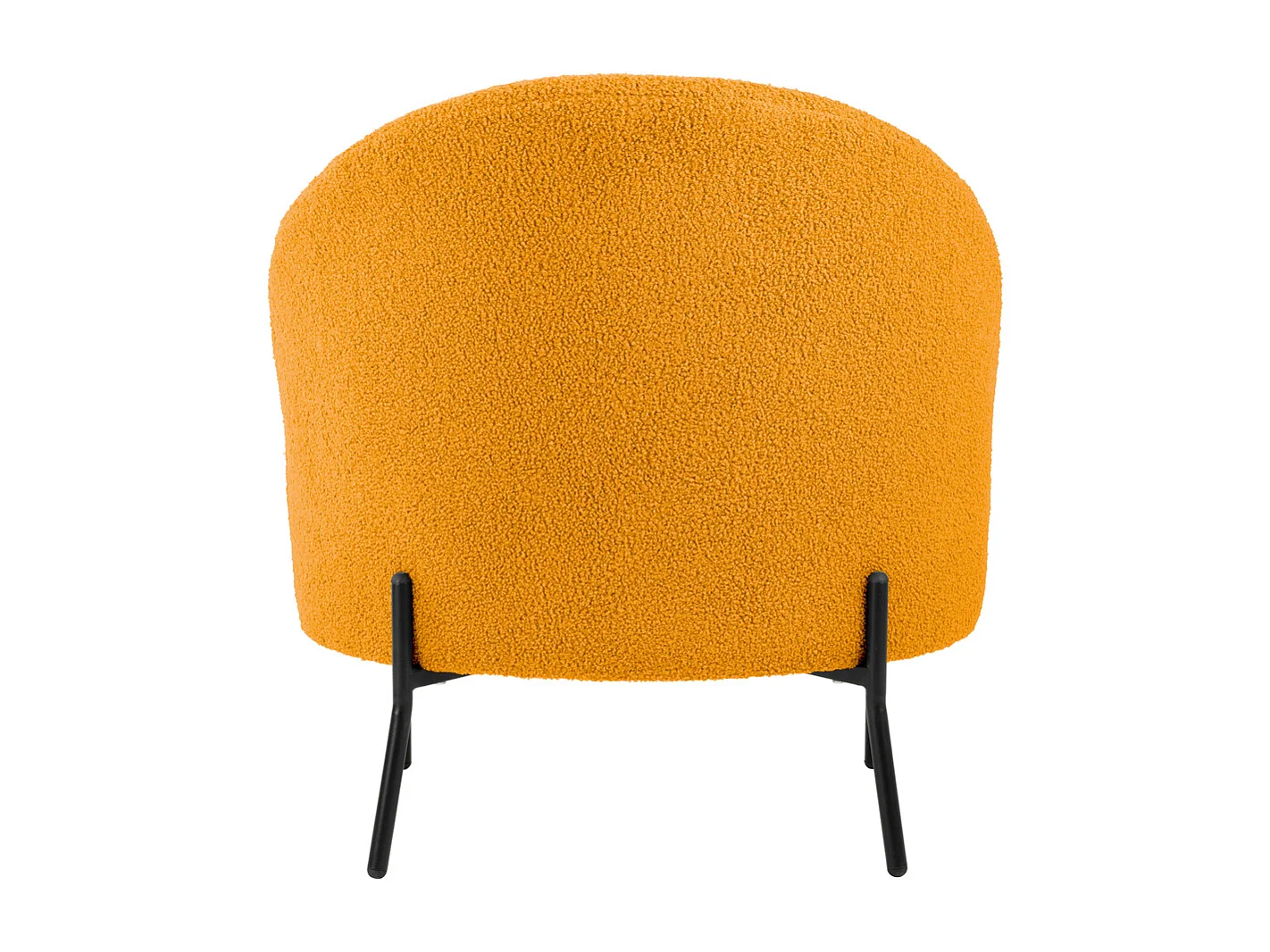 Fauteuil Noble Teddy Curl - Jaune Ocre