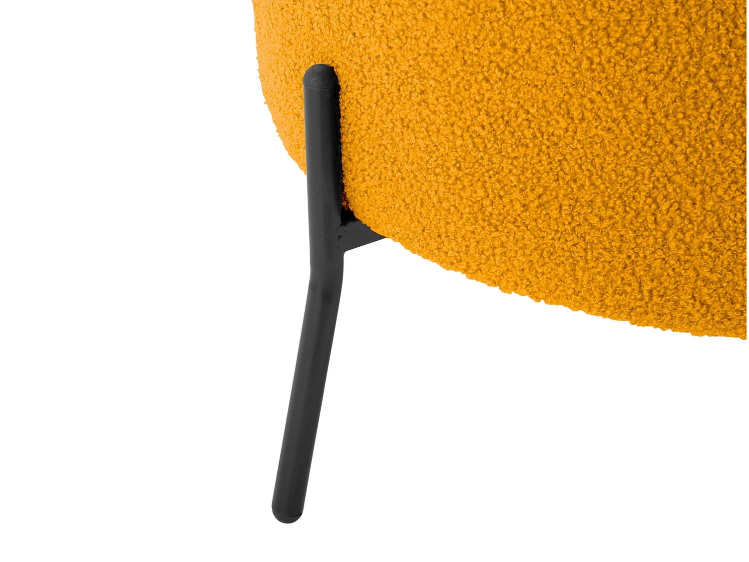 Fauteuil Noble Teddy Curl - Jaune Ocre