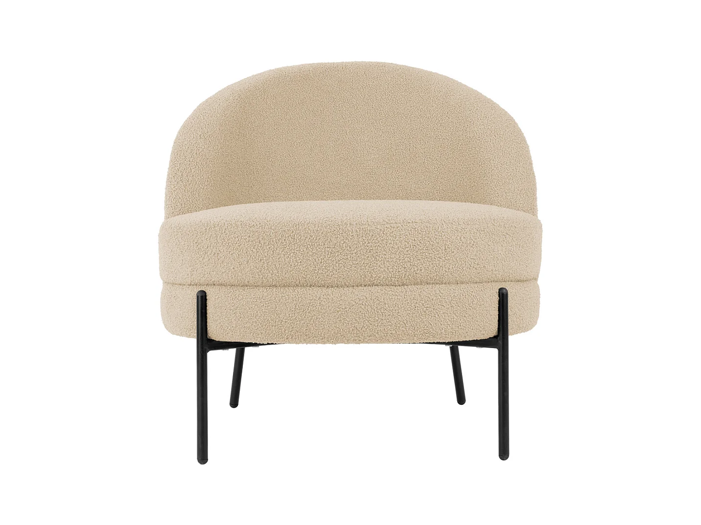 Fauteuil Noble Teddy Curl - Beige