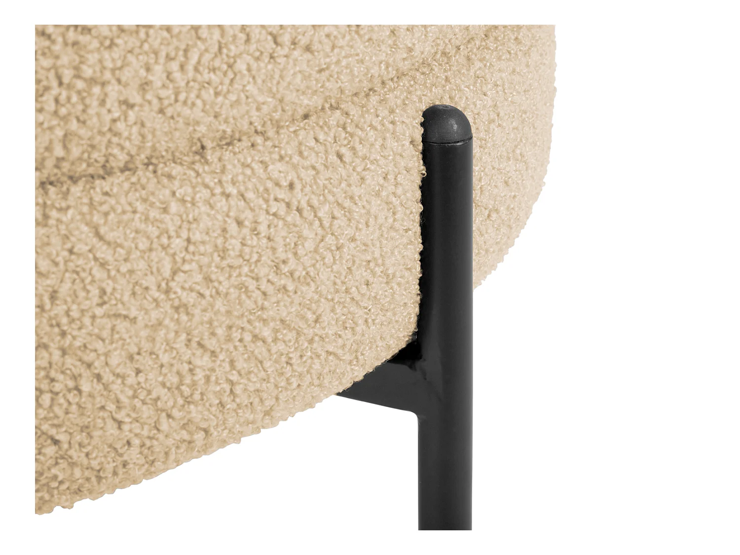 Fauteuil Noble Teddy Curl - Beige