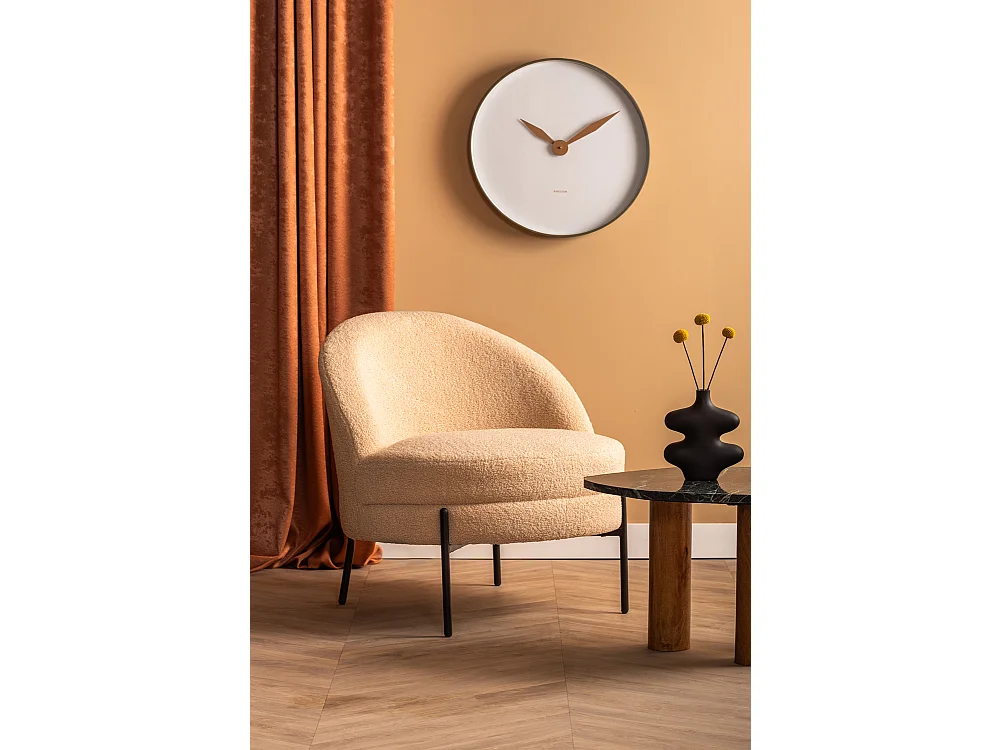 Fauteuil Noble Teddy Curl - Beige