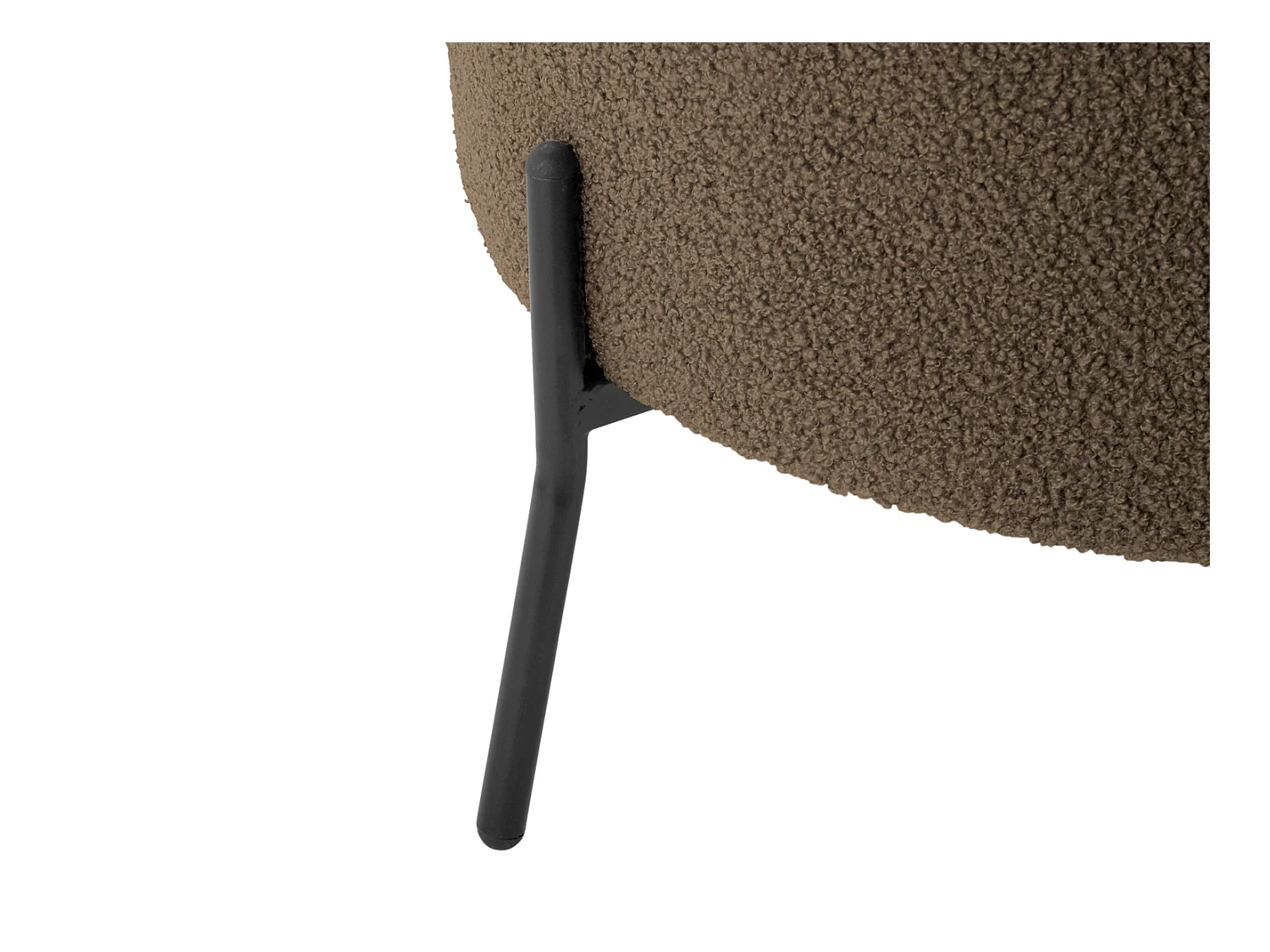 Fauteuil Noble Teddy Curl - Gris chaud