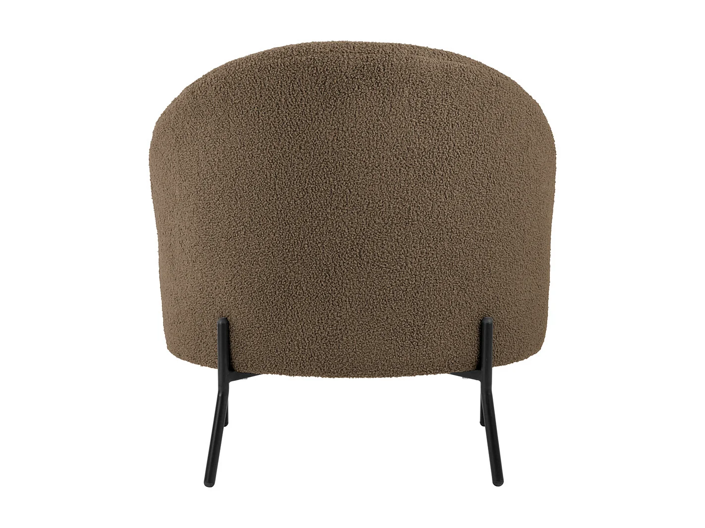 Fauteuil Noble Teddy Curl - Gris chaud