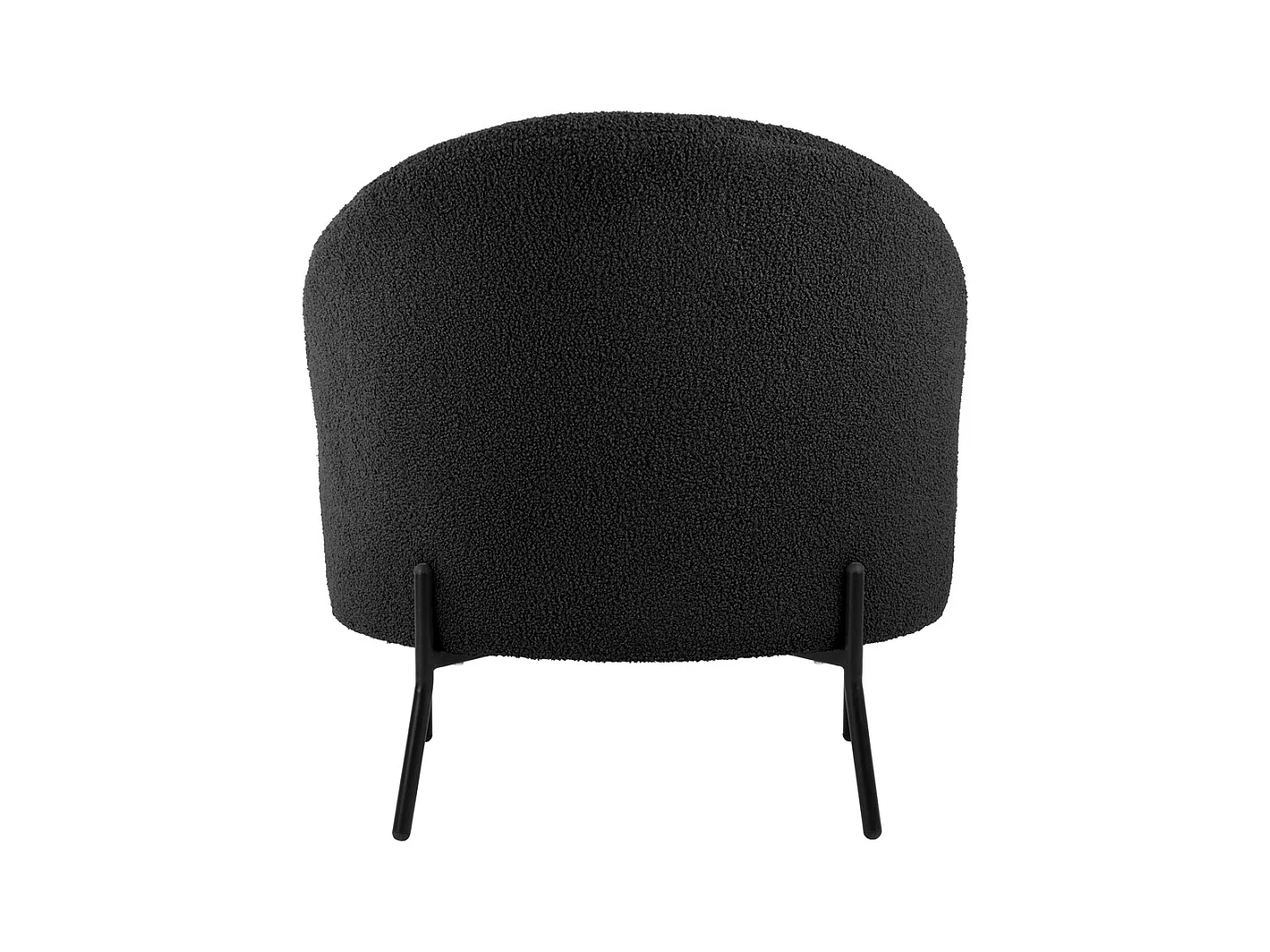 Fauteuil Noble Teddy Curl - Noir