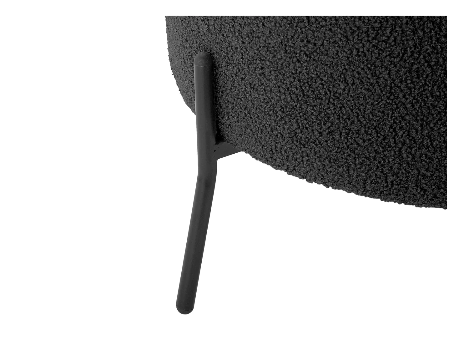 Fauteuil Noble Teddy Curl - Noir