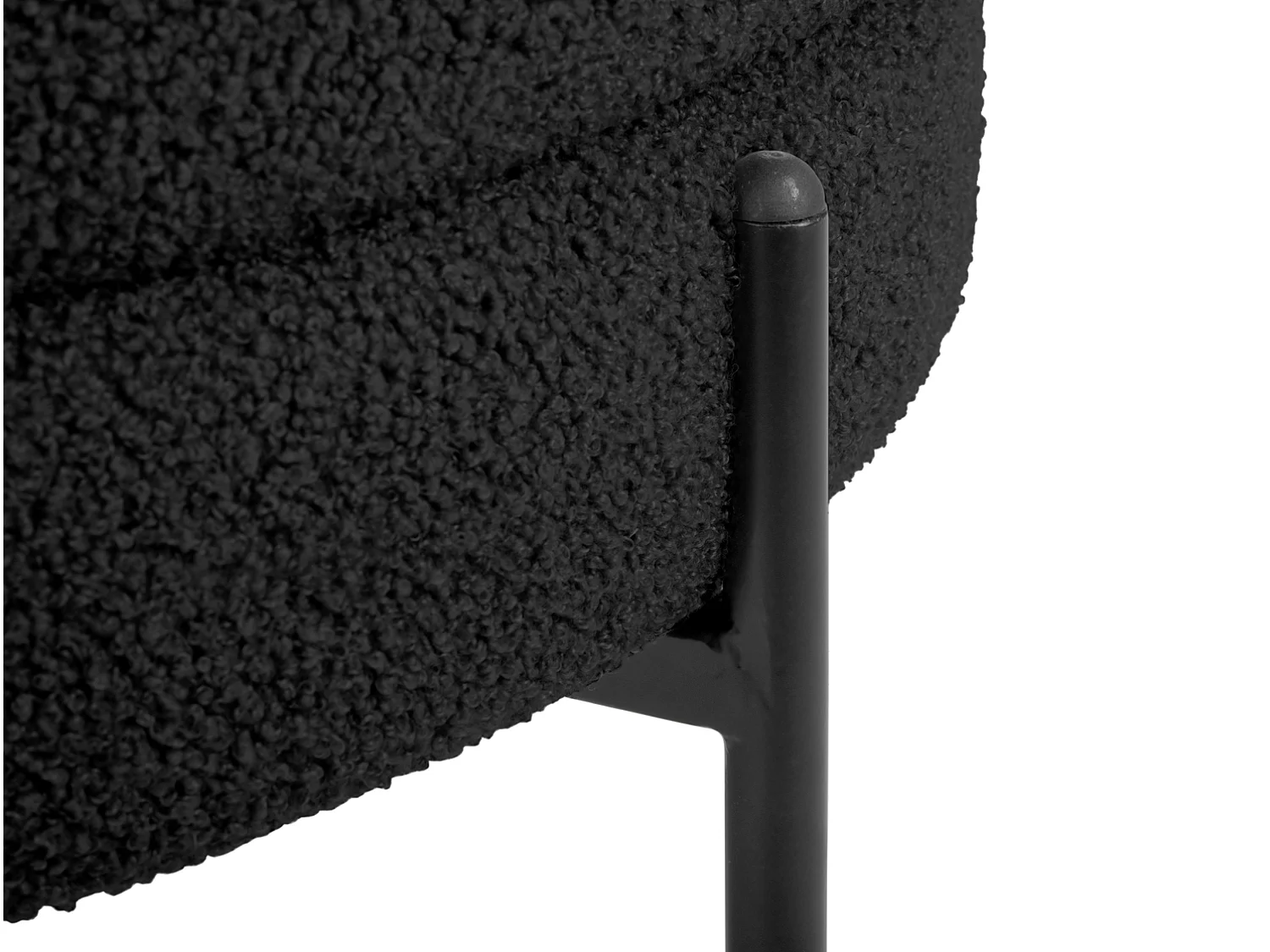 Fauteuil Noble Teddy Curl - Noir