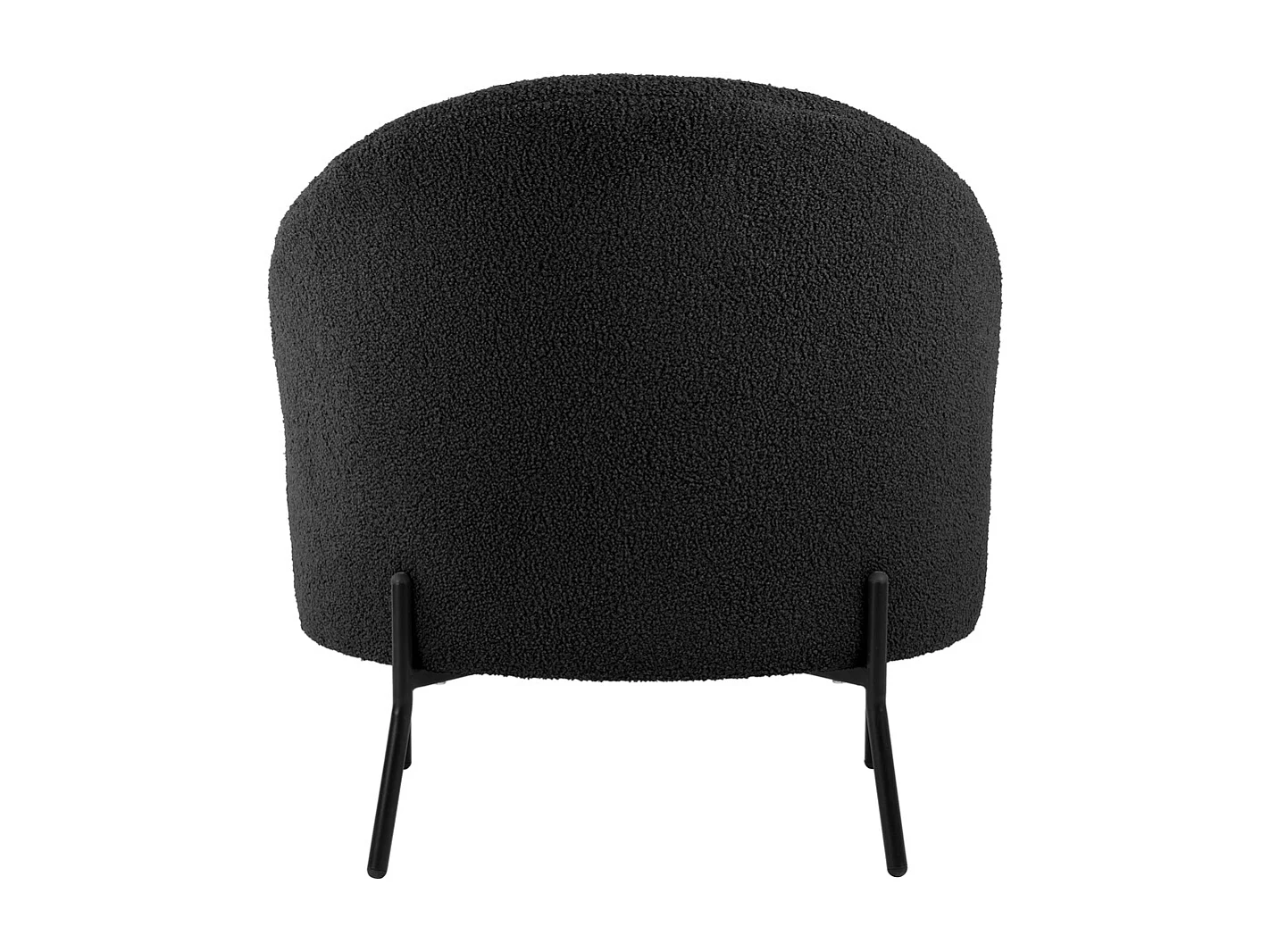 Fauteuil Noble Teddy Curl - Noir