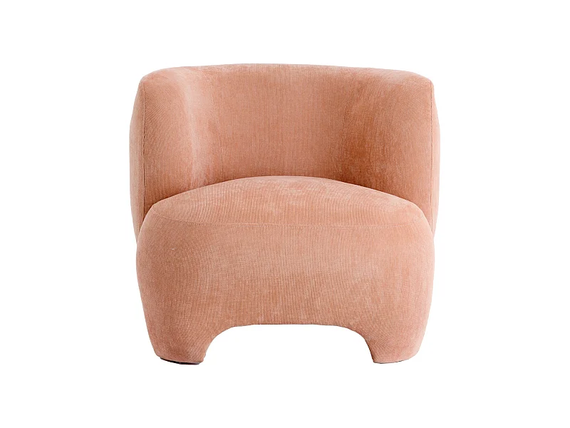 Fauteuil ZENICA - Ø80x71cm - Oranje