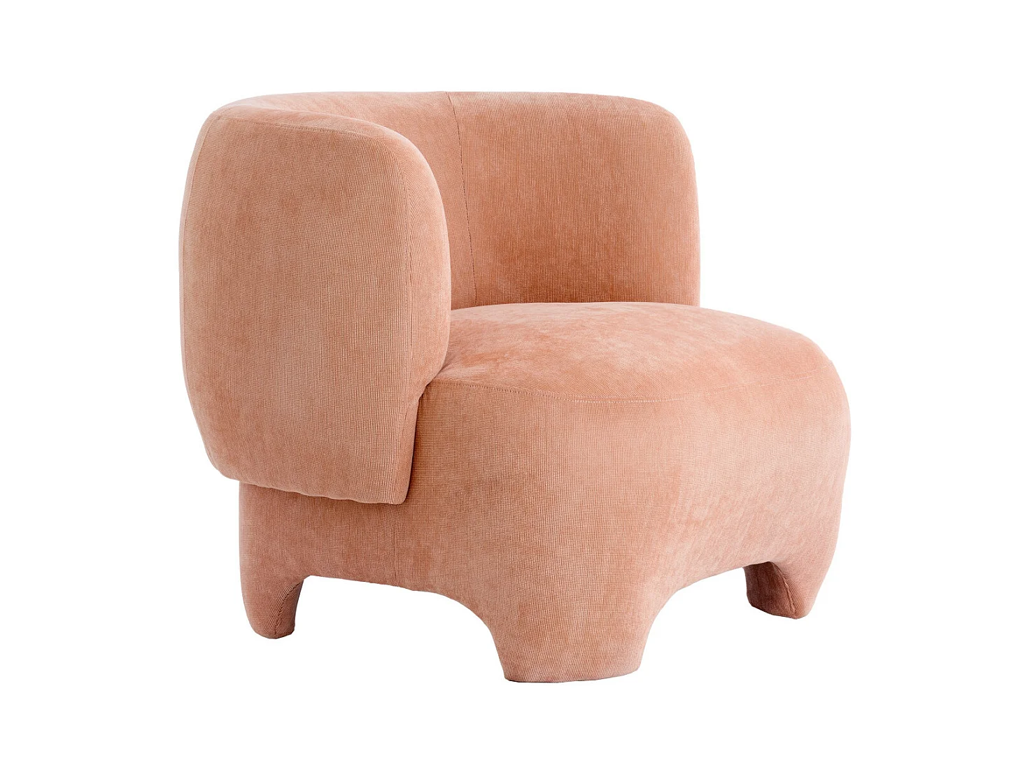 Fauteuil ZENICA - Ø80x71cm - Oranje