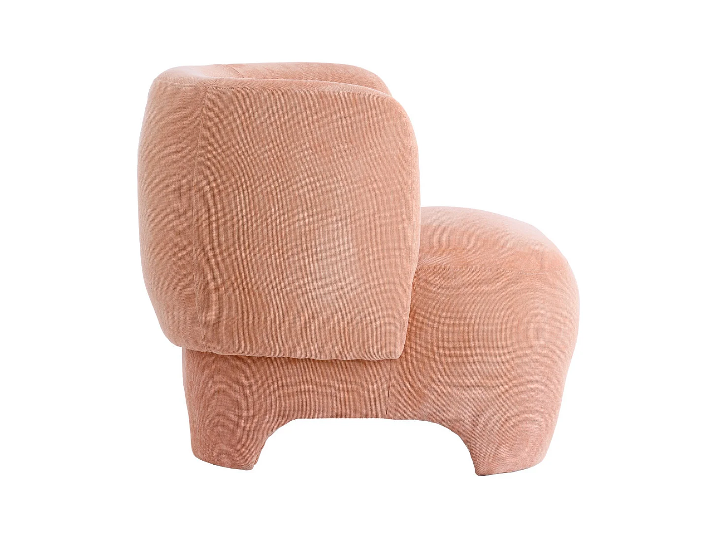 Fauteuil ZENICA - Ø80x71cm - Oranje