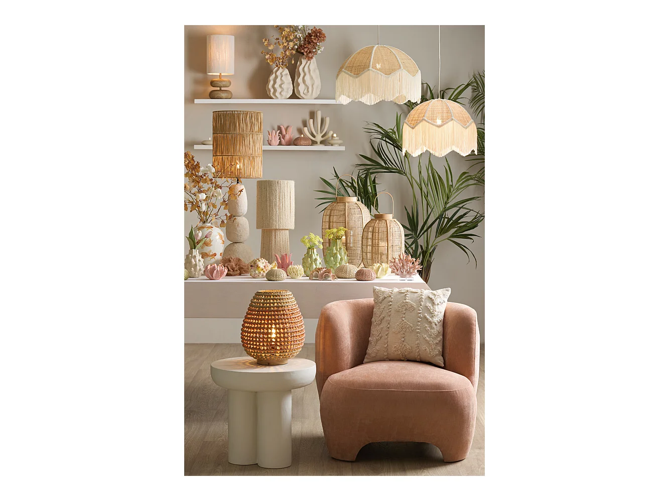 Fauteuil ZENICA - Ø80x71cm - Oranje