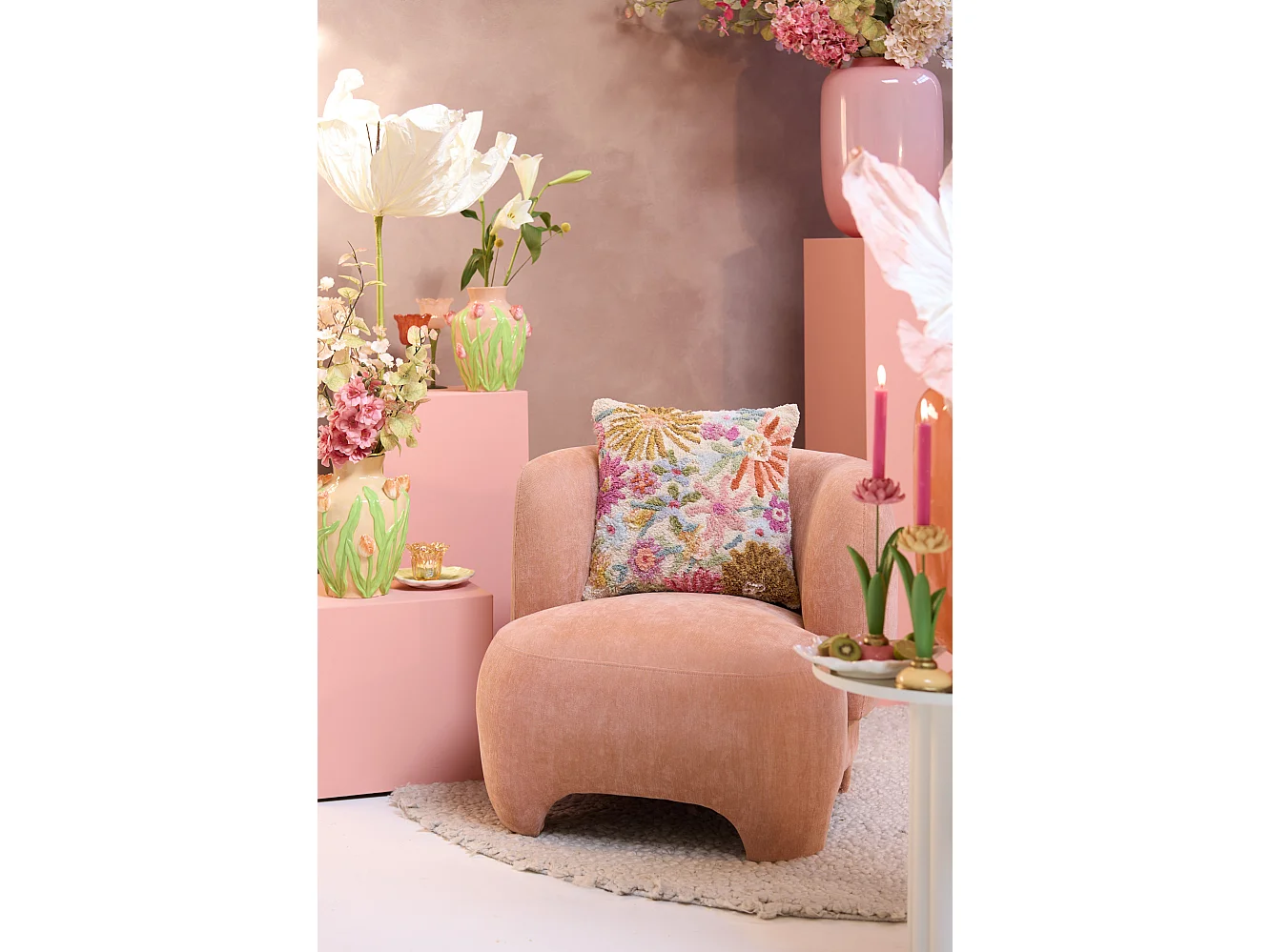 Fauteuil ZENICA - Ø80x71cm - Orange