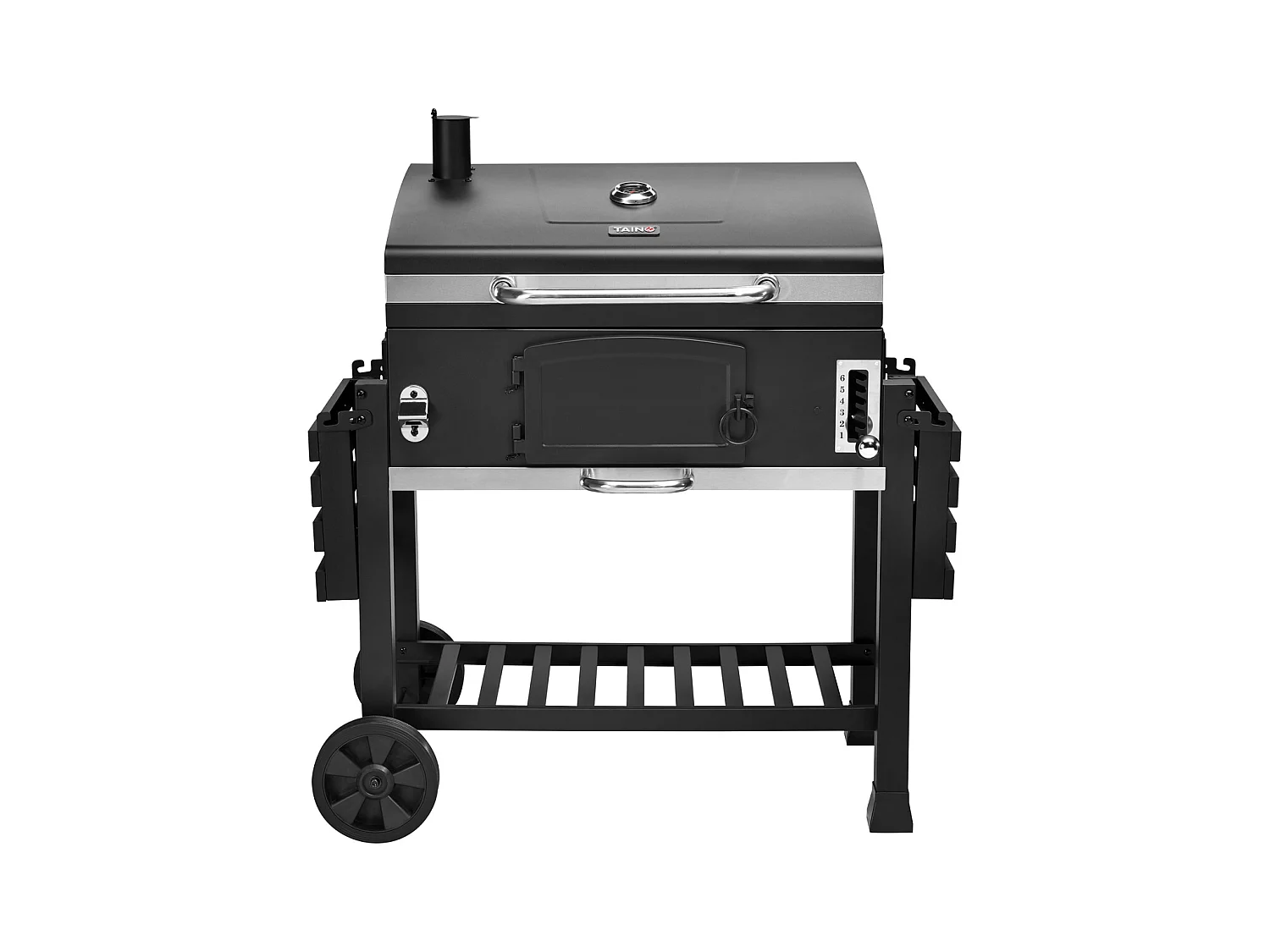 HOLZKOHLEGRILL HERO XXL Set mit Haube & Platte
