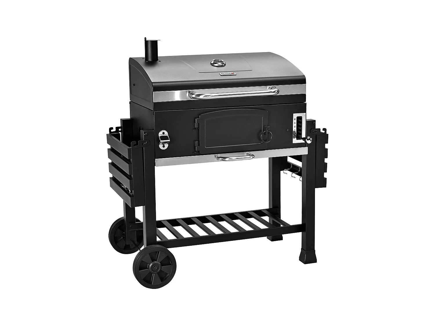 HOLZKOHLEGRILL HERO XXL Set mit Haube & Platte