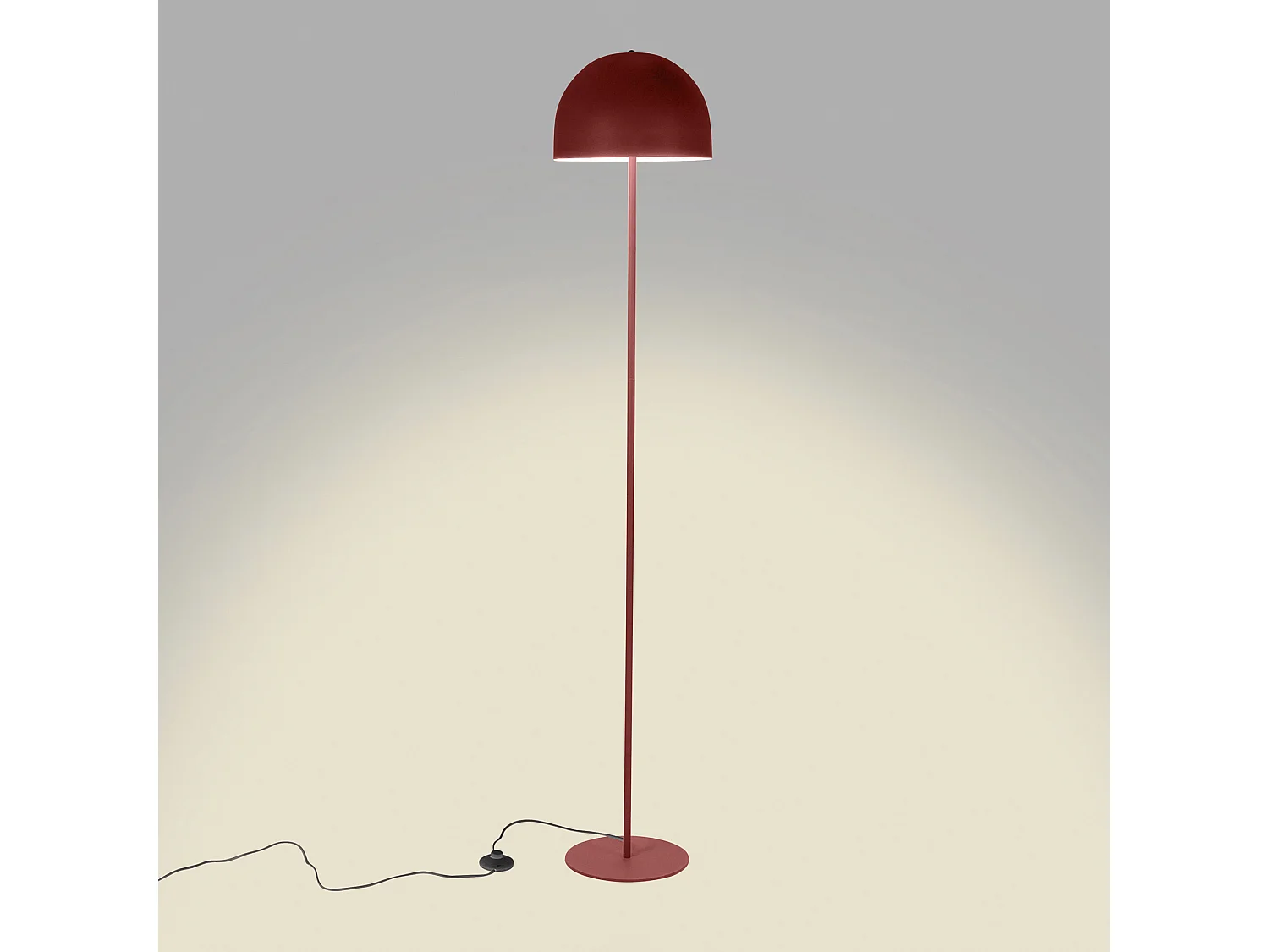 Lampadaire en métal rond Fres