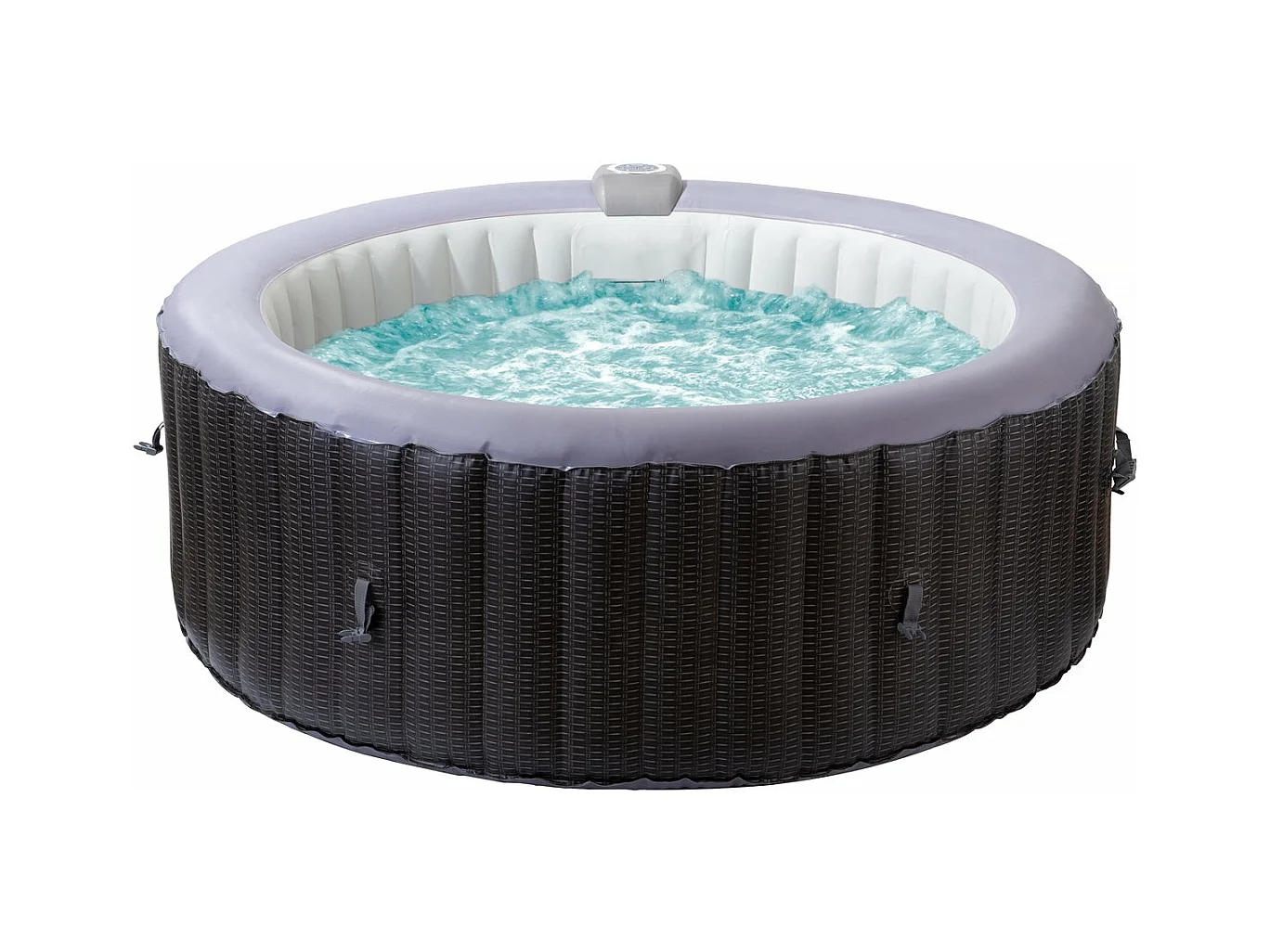 Spa gonflable en PVC  "Malaga" - 4 places - Gris