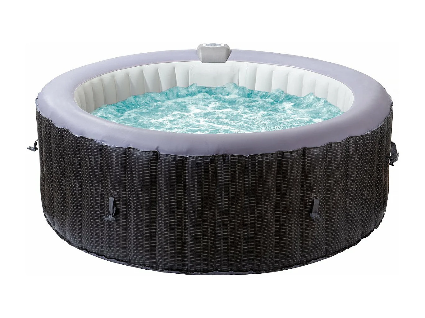 Spa gonflable en PVC  "Malaga" - 4 places - Gris